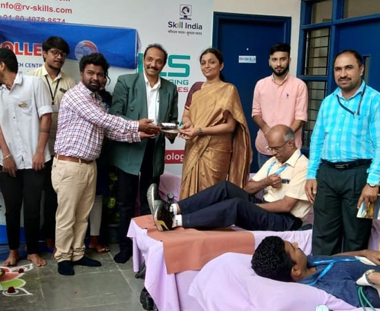 Blood Donation Camp at SSMRV College