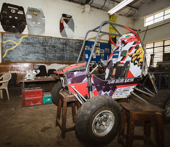 Engineered Racing Cart by RVCE Students' Team